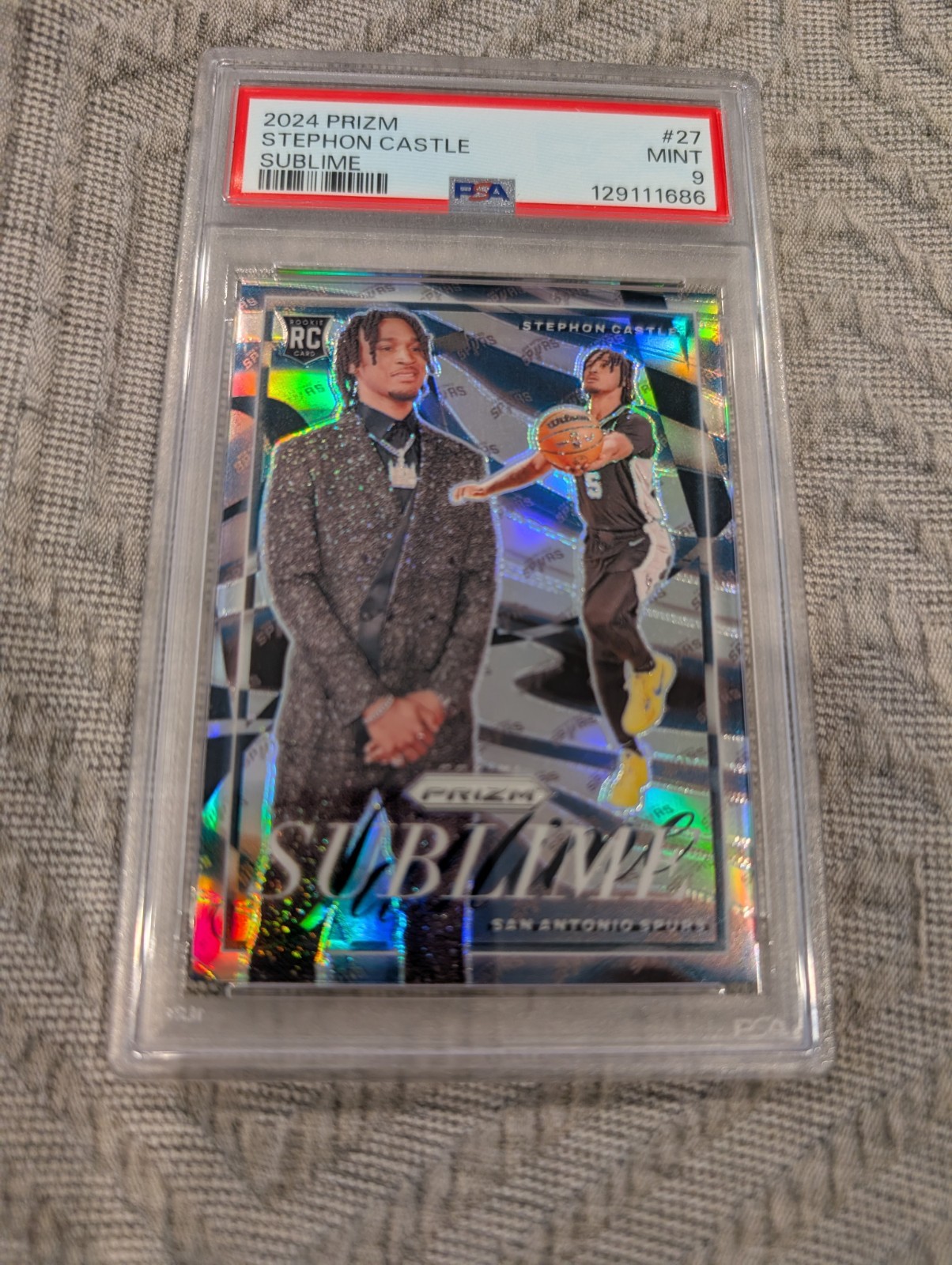 2024 Prizm Stephon Castle Sublime RC #27 PSA 9