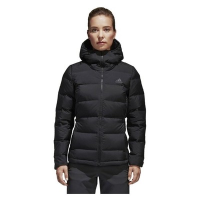 Adidas Damen Mantel Slim Fit Helionic Daunen Walking Sport Jacke Schwarz S SALE