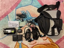 Working Panasonic Camcorder SDR-H80 Handheld 60GB HDD BLACK Battery Charger SD
