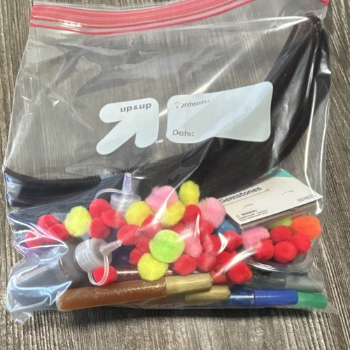 Lot Of Craft Supplies/ Glitter Glue/ Gems/ Pipe Cleaners/ Etc.