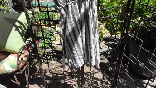 Robe rayée femme taille L ajustable taille manches courtes Loverich - Photo 7/7