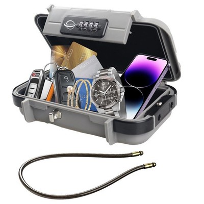 Portable Safe Box,Combination Safe with Removable Cable,Set Your Own Combinat...