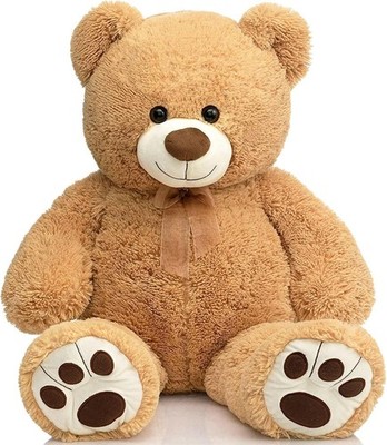 Oso De Peluche Gigante Color Marron De Noventa Centimetros Para Novia Lujo