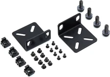 Rack Mount Kit Universal 1U Rack Ears with Adjustable Holes Distance, Compatible