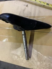 Vintage Mesinger 11" Black Saddle Embossed Logo Road Bike Old School