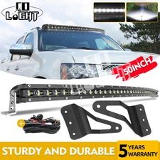 For Chevy Tahoe 2007-2014 Roof Curved 50''inch LED Light Bar Roof Mounting Kit