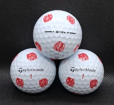 (3) Taylormade TP5x Pix Golf Balls - Dice - 4A/5A