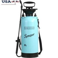 Ergonomic Pressure Sprayer W/ Adjustable Nozzle Comfortable Grip Fluid Control