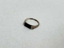 Beautiful 925 Thailand Ring With Black Onyx Size 8