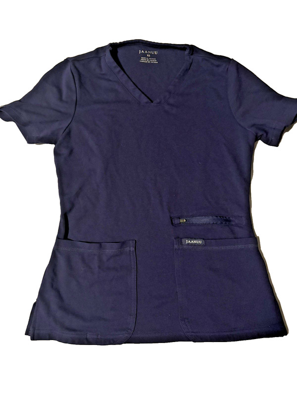 Jaanuu XS Navy Womens scrub top