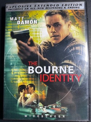 The Bourne Identity DVD 2002 Extended Edition Matt Damon Action Thriller