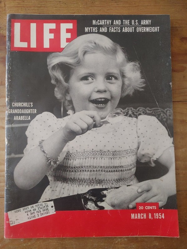 1954 March 8 Life Magazine Churchill’s Granddaughter Arabella Advertising, Stars