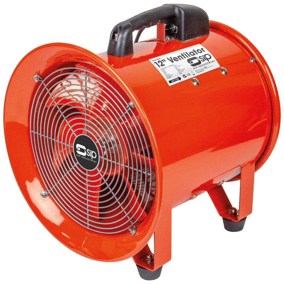 SIP 12" Portable Air Ventilator Odours Fumes Stale Air Ventiliation 230V 500W - Image 2 of 4