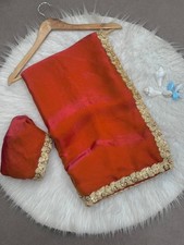 Premium soft Two tone Space silk Wedding Wear Indian Sari With Blouse 11-KT-62