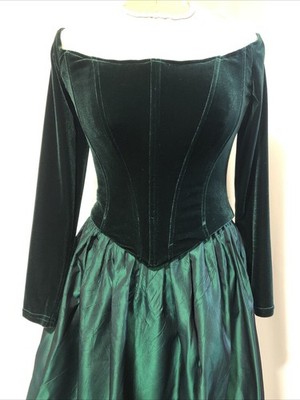 slim fit dress slacks Green Velvet Corset Dress main image 0