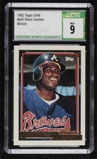 1992 Topps Gold Winner Deion Sanders #645 CSG 9 Mint 0r2f