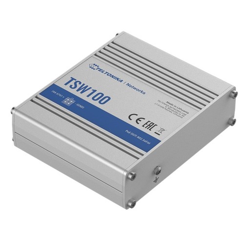 Teltonika TSW100 Gigabit Ethernet Switch, 4 x PoE+ ports, Power Up to 120W, 5 - Picture 2 of 3