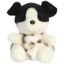 Aurora  Palm Pals  Snorkels Black  White Dog  5 Inch Stuffed Animal Toy 1-570