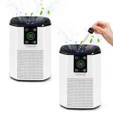 Cobectal PureSerene H13 HEPA Air Purifier 2-Pack, Medical Grade for Dust