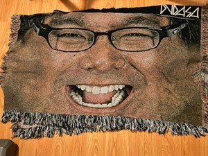 David Choe DVDASA poncho: Bobby and Critter's beautiful faces - RARE