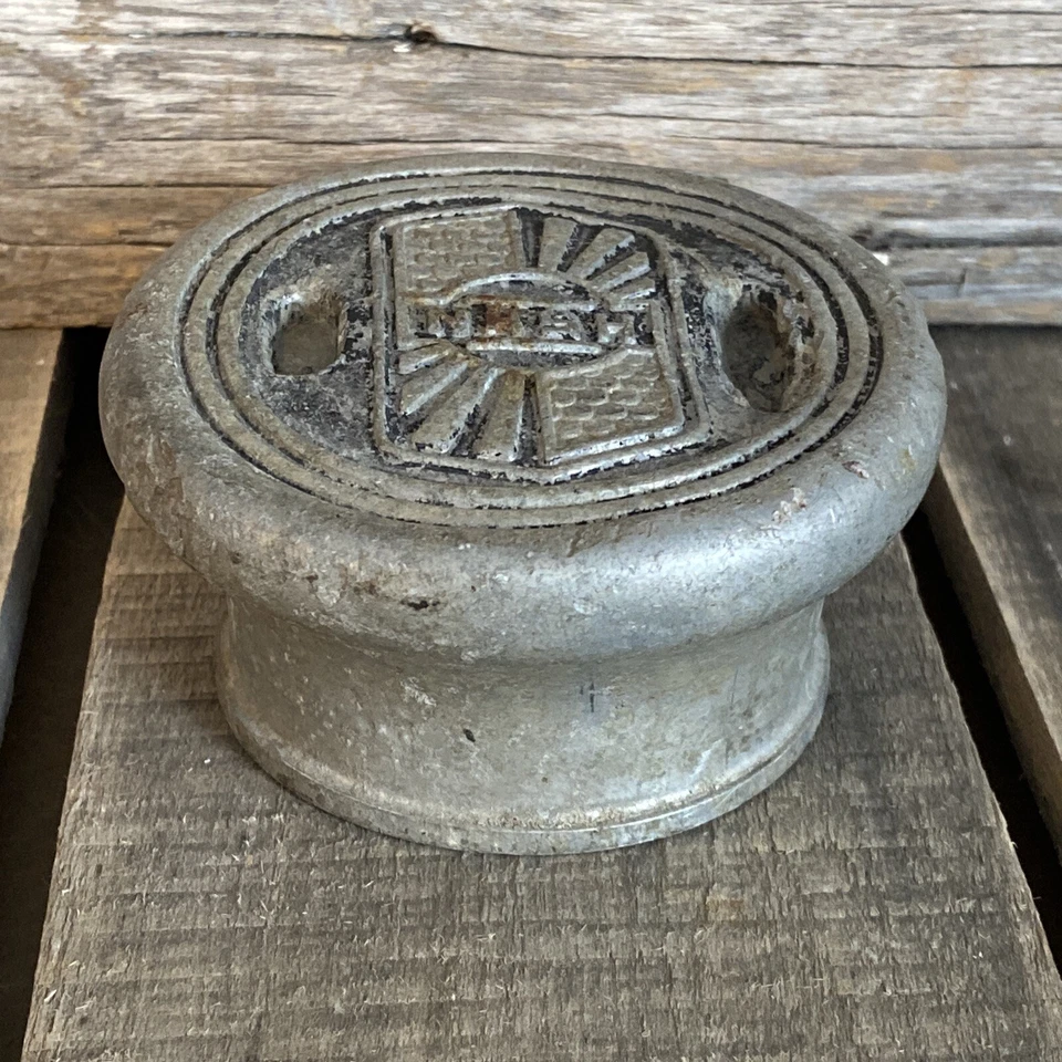 Tapa de grasa Nash cubierta antipolvo tapa central de rueda aluminio tornillo 3" antiguo Foto 3 de 4