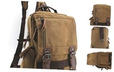 jiao miao canvas shoulder backpack