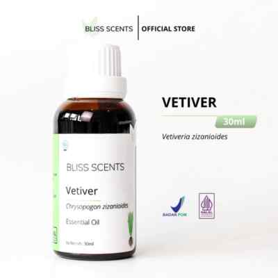 BLISS SCENTS Vetiver / Akar Wangi Essential Oil Aromatherapy