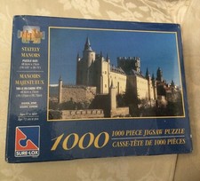 NEW Stately Manors Neuschwanstein Castle Spain Sure-Lox 1000 Piece Jigsaw Puzzle