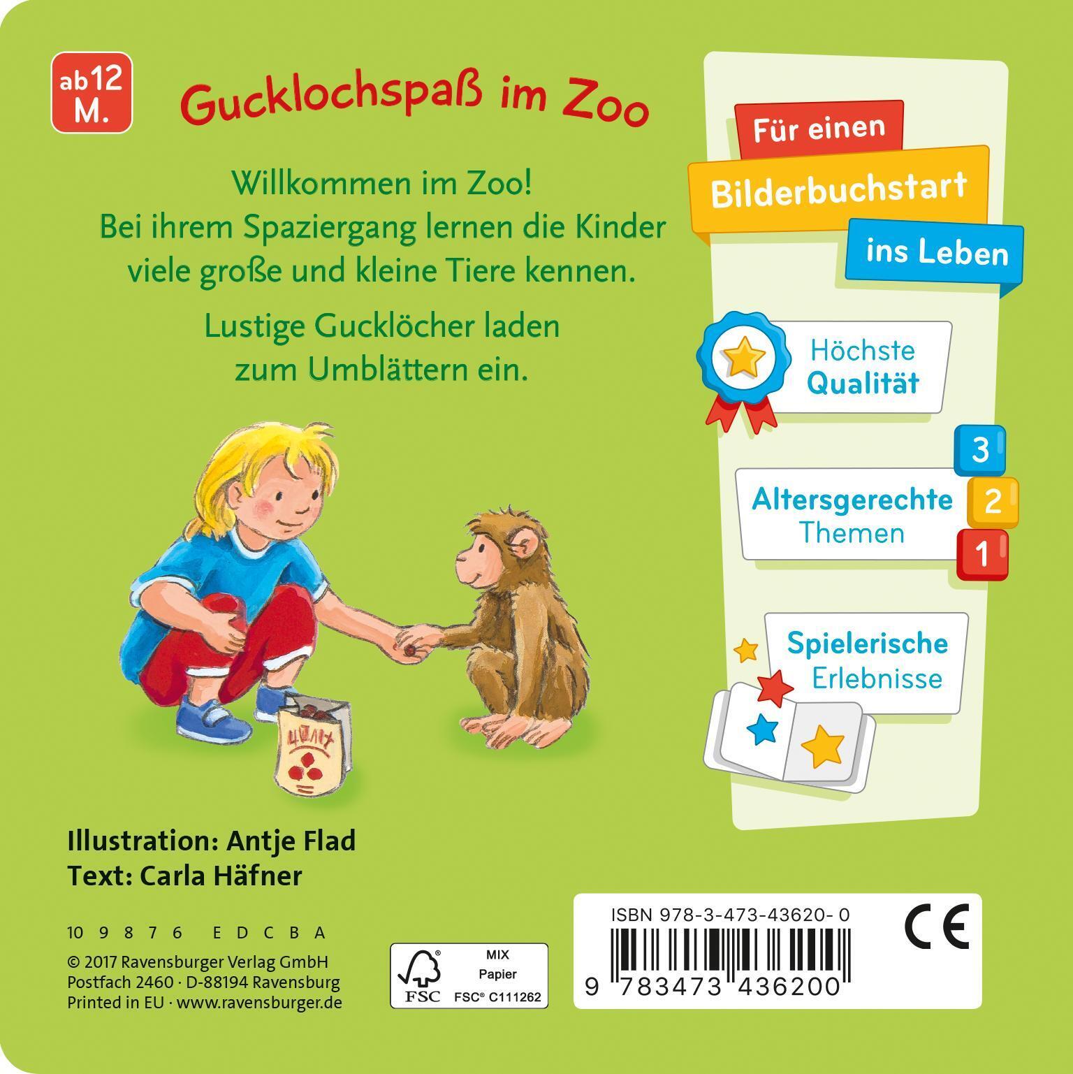 Thumbnail - Mein Zoo Gucklochbuch | Carla Häfner | Buch | 20 S. | Deutsch | 2017