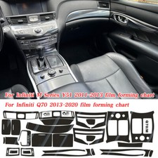 For Infiniti M56 M37 Q70 5d Carbon Fiber Black Pattern Interior Diy Trim Decals