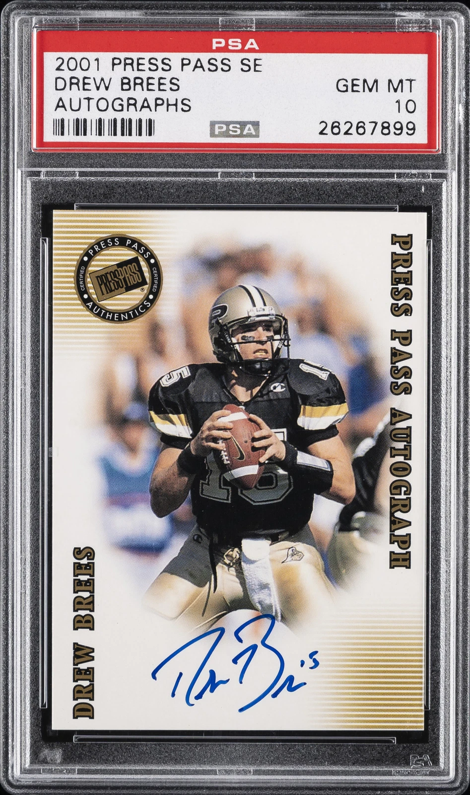 Drew Brees Press Pass Se Autographs # Base