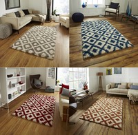Large Contemporary Floor Rug Decorative Two Tone Diamond Design Home Furnishings Large Contemporary Floor Rug Decorative Two Tone Diamond Design Home Furnishings