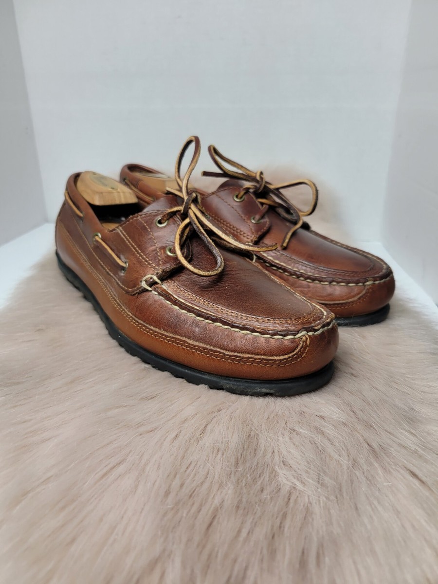 Vintage Polo sport Ralph Lauren Brown Leather Boat Shoes Vintage Polo sport Ralph Lauren Brown Leather Boat Shoes