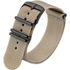 Luminox Men's Watch Strap Sand Webbing Nylon with Buckle Clasp FNX.9240.71B.K