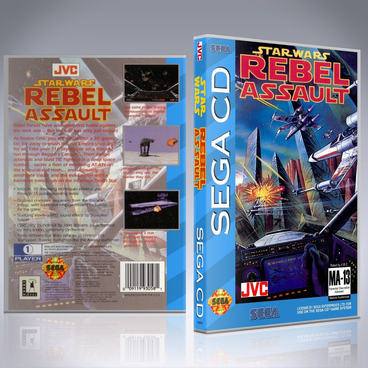 Star Wars: Rebel Assault (Sega CD, 1993) for sale online | eBay