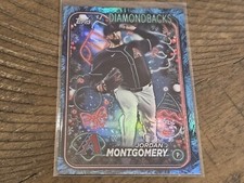 2024 Topps Holiday #H152 Jordan Montgomery Metallic Blue Nmmt