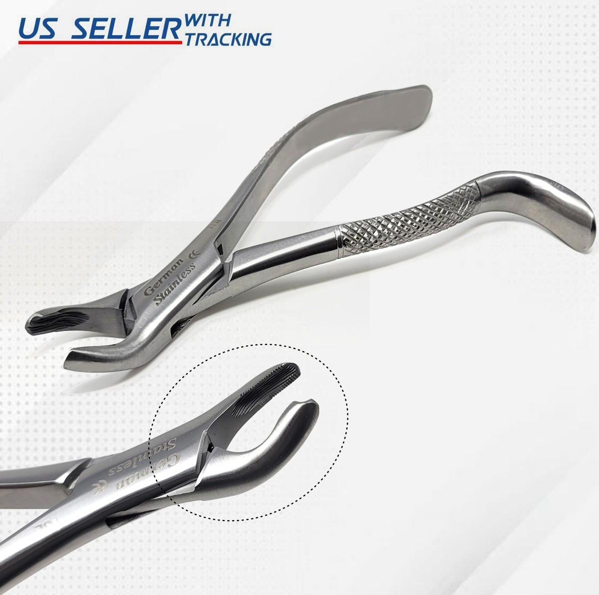 German Stainless Steel Dental Extraction Forceps - Premium Tooth Removing Tool 2 thumbnail image