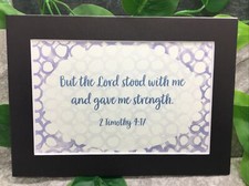 New Handmade 5x7 Matted 4x6 Religious Scripture Inspirational Free Ship 430
