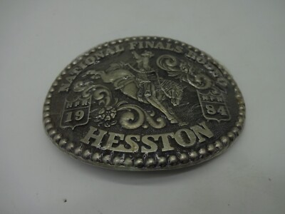 Vintage Hesston Belt Buckle 1984 NFR National Finals Rodeo Limited Edition (AV1)
