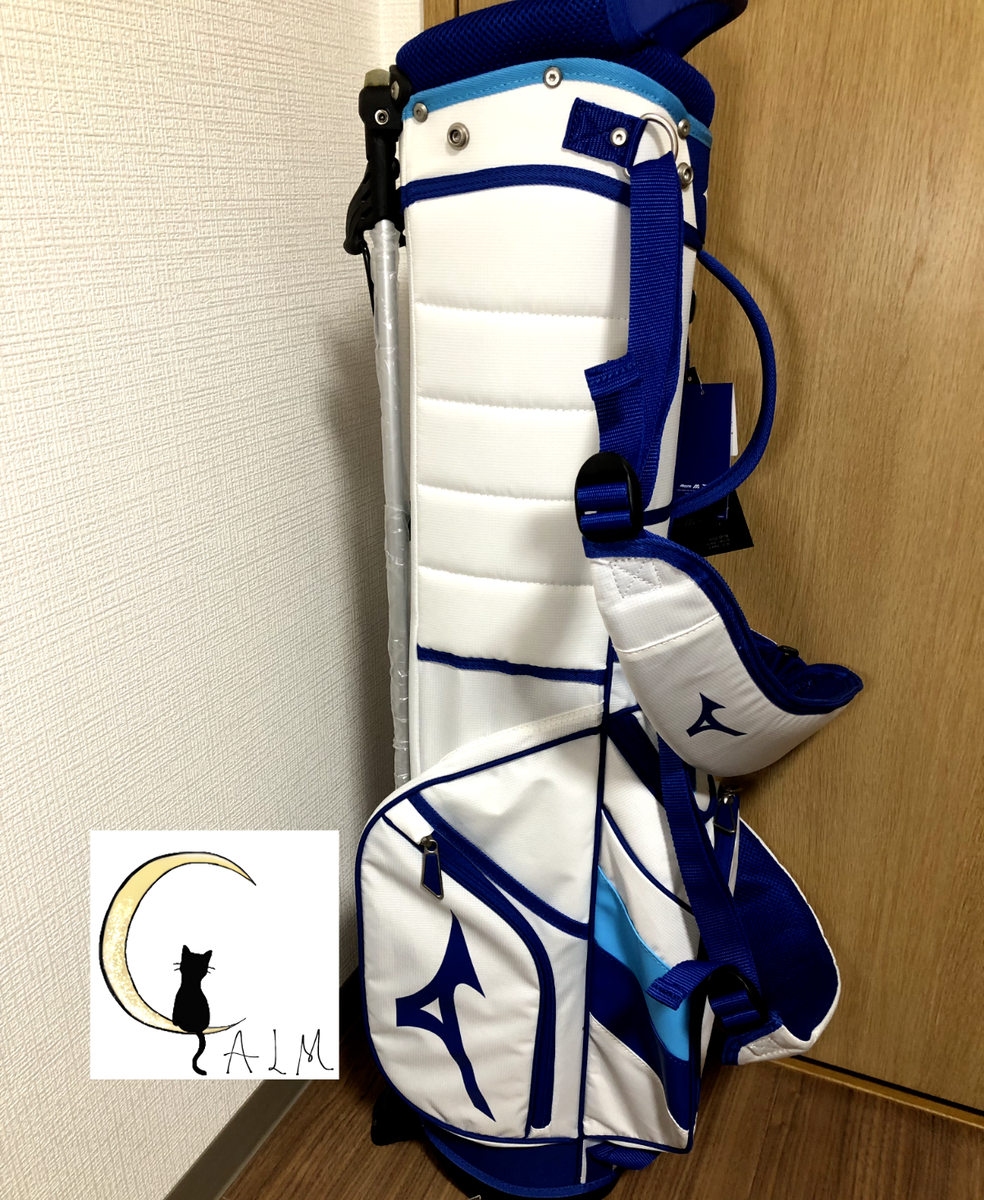 MIZUNO Golf Men's Caddy Bag Tour Slim Stand 2kg x 47in White
