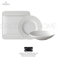 Image of Villeroy & Boch - Manufacture Rock Blanc - Set Of Plates 18 Pieces For 6 People
