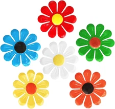 6 Pcs Metal Flowers Wall Decor Garden Decor, Metal Flower Sunflower Wall Art Han