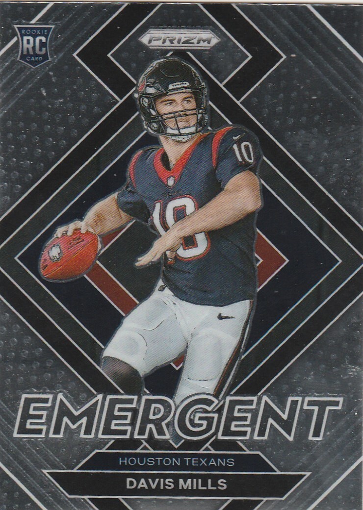 2021 PANINI PRIZM DAVIS MILLS QB TEXANS ROOKIE #E-18 EMERGENT SP HOT!