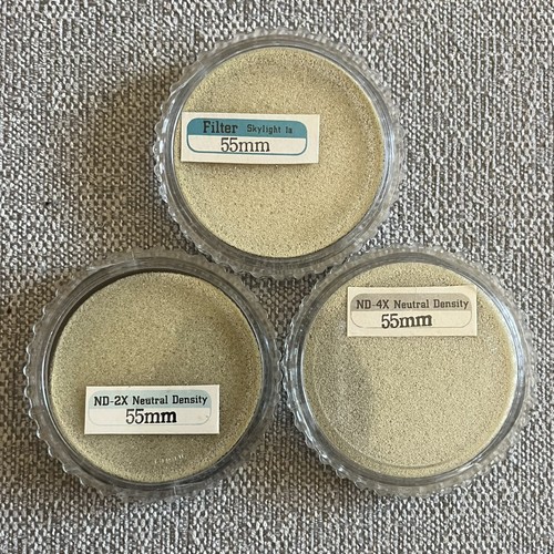 Set of 3 55mm Vivitar Camera Lens Filters - Skylight 1a, ND-2X, & ND-4X - Picture 3 of 3