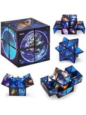 2 Magic Infinity Cube Stress Fidget Sensory Toys Autism Anxiety Relief Kids Gift