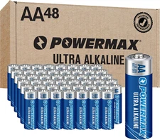 48-Count AA Batteries, Ultra Long Lasting Alkaline Battery, 10-Year Shelf Life, 