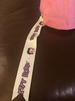 Betty Boop Vtg 1992 MGM Grand Las Vegas Stretch Pink Nylon Hat Cap Ribbon Betty Boop Vtg 1992 MGM Grand Las Vegas Stretch Pink Nylon  main image 4