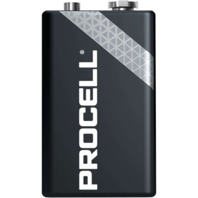 Duracell Procell 9v Professional Strength Alkaline  Battery Box Of 12 batteries 