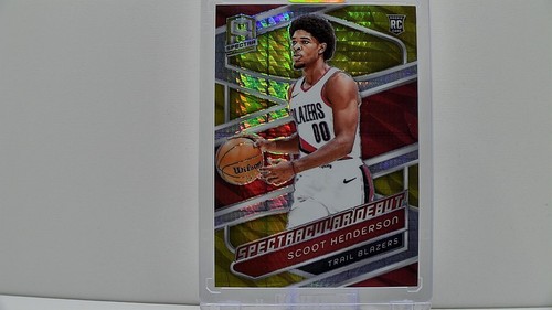 2023-24 Panini Spectra 10/10 Scoot Henderson Rookie RC #187 - SPECTRACULAR DEBUT