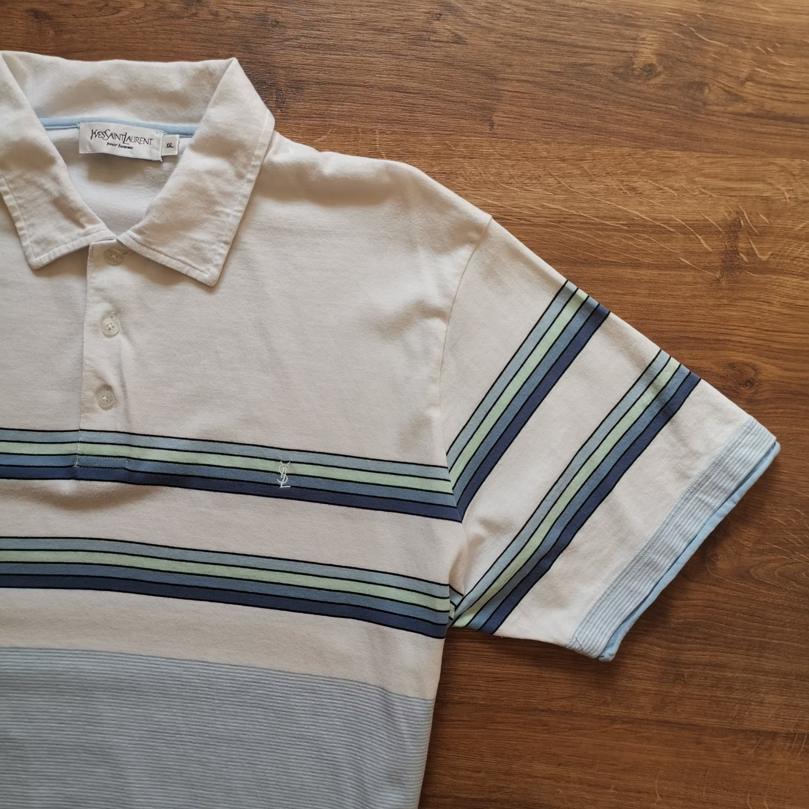 Polo a righe Yves Saint Laurent taglia xxl